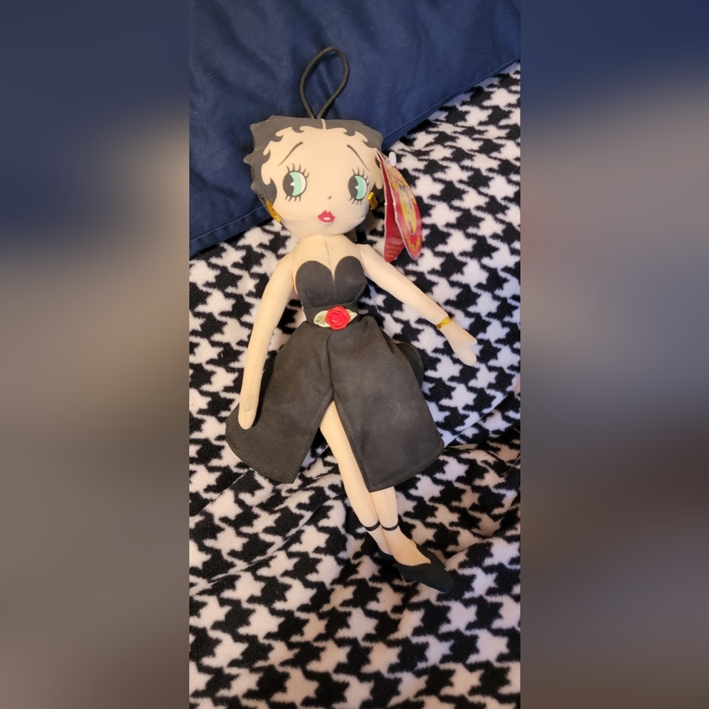 COPY - Betty Boop NWT black dress plush doll